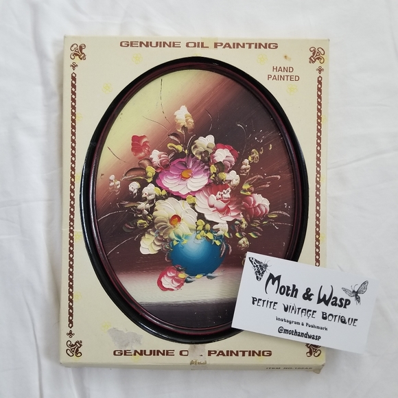 SOLD🌈1970s Genuine Oil Painting - Picture 10 of 10